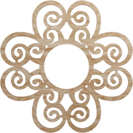 Ekena Millwork Cohen Wood Fretwork Pierced Ceiling Medallion, Red Oak, 20"OD x 6 7/8"ID x 3/8"T CMWP20X20X0375CORO
